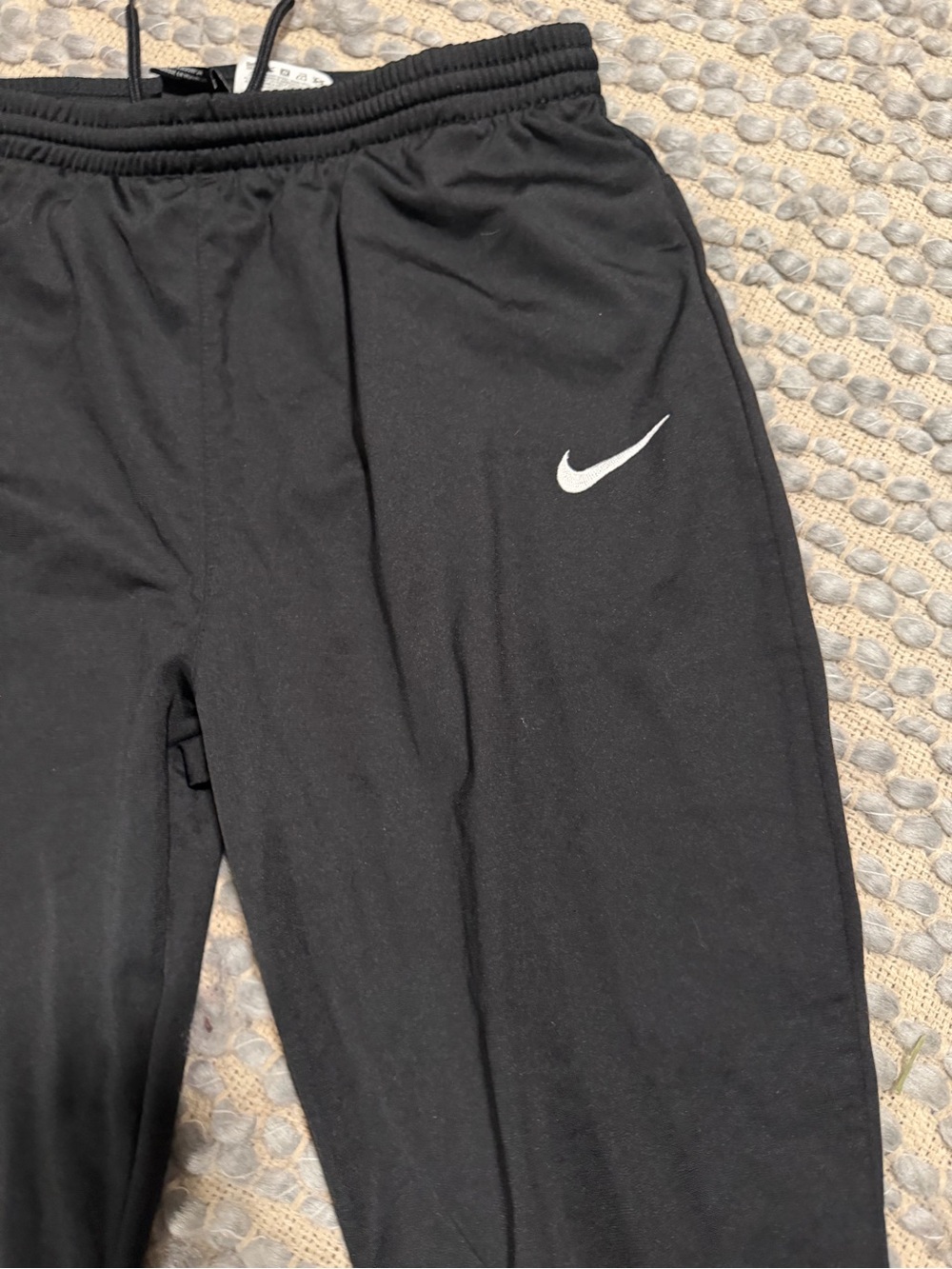 Nike Black Sweatpants with White Swoosh